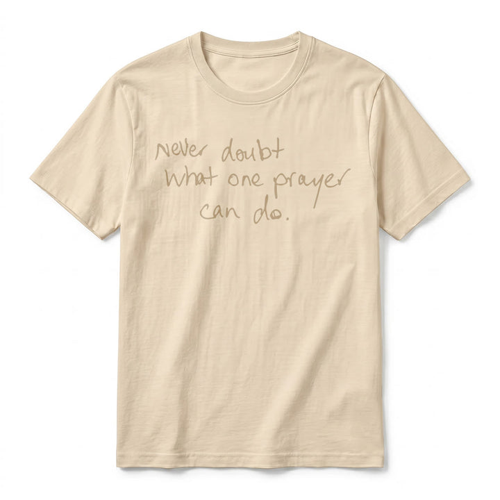 Christianartworkshop "Never Doubt What One Prayer Can Do" Premium Short Sleeve T-Shirt - image 17