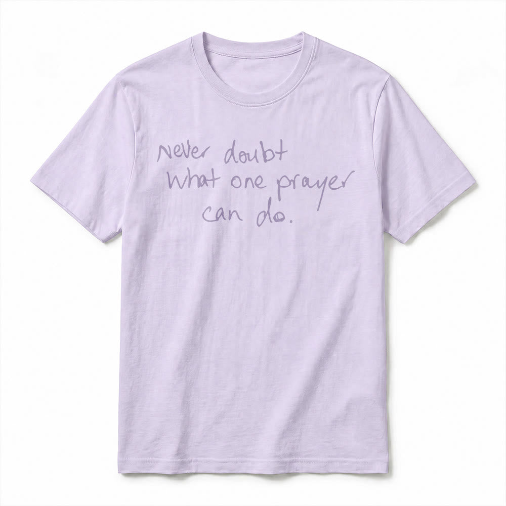 Christianartworkshop "Never Doubt What One Prayer Can Do" Premium Short Sleeve T-Shirt - image 8
