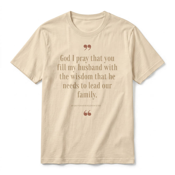 Christianartworkshop "God I Pray That You Fill My Husband With Wisdom" Premium Short Sleeve T-Shirt - image 5