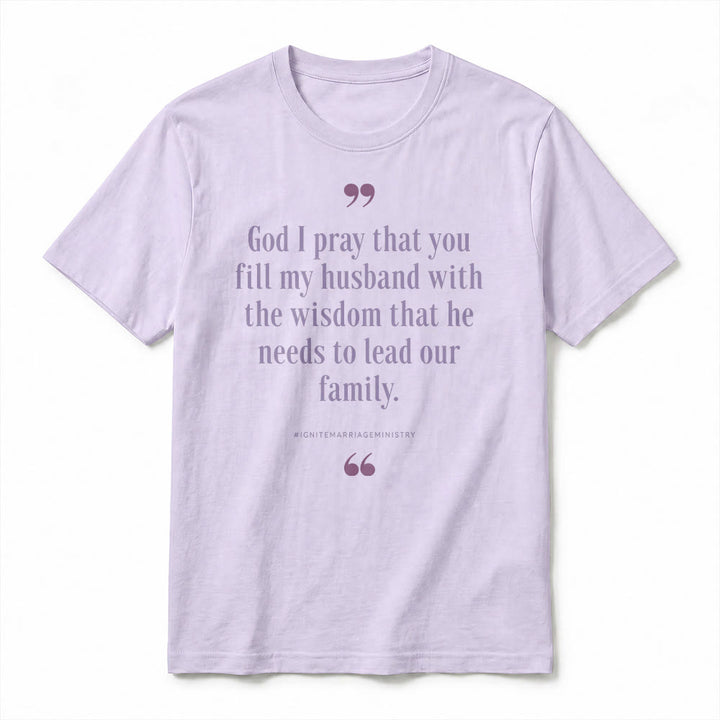Christianartworkshop "God I Pray That You Fill My Husband With Wisdom" Premium Short Sleeve T-Shirt - image 14