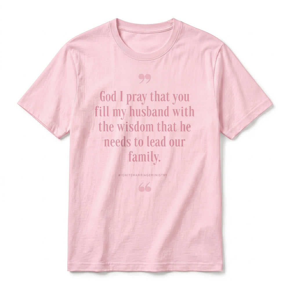 Christianartworkshop "God I Pray That You Fill My Husband With Wisdom" Premium Short Sleeve T-Shirt - image 26