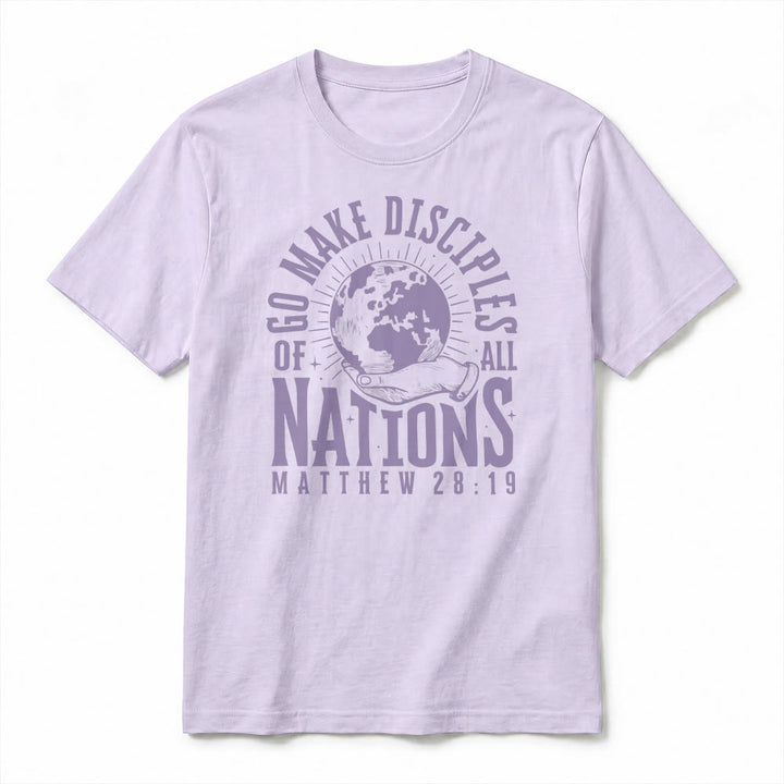 Christianartworkshop "Go Make Disciples of All Nations Matthew 28:19" Premium Short Sleeve T-Shirt - image 17