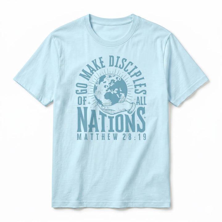 Christianartworkshop "Go Make Disciples of All Nations Matthew 28:19" Premium Short Sleeve T-Shirt - image 11
