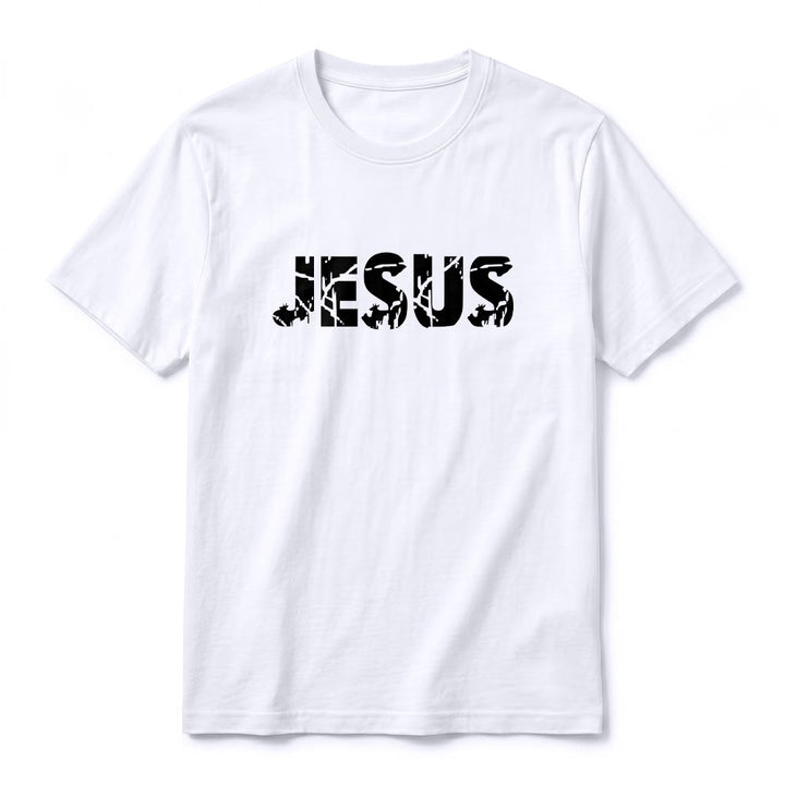 Christianartworkshop "JESUS" Mountain Cross Premium Short Sleeve T-Shirt - image 8
