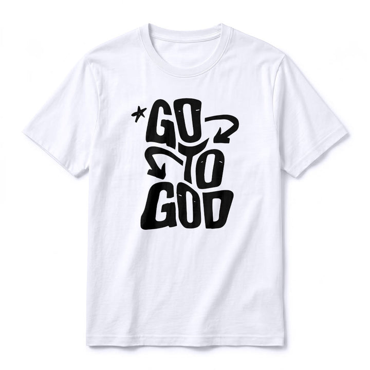 Christianartworkshop "Go To God" Star Accent Premium Short Sleeve T-Shirt - image 8