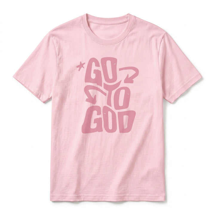 Christianartworkshop "Go To God" Star Accent Premium Short Sleeve T-Shirt - image 26
