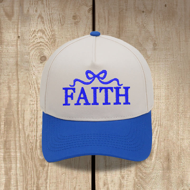 Christianartworkshop FAITH Bow Embroidery Camo Brim Adjustable Baseball Cap - image 12