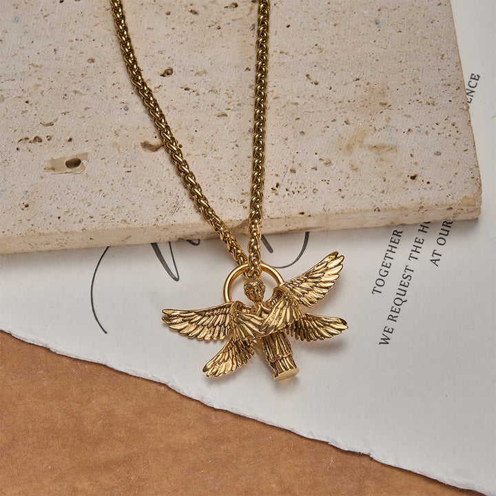 Christianartworkshop Six-Winged Seraph Angel Pendant Necklace: Timeless Emblem of Gentle Heavenly Guardianship - image 4