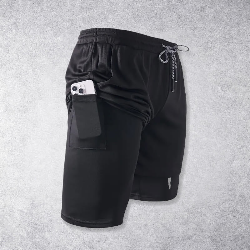 Christianartworkshop Nail Cross Minimal Sketch Double Layer Drawstring Athletic Faith  Shorts - image 13