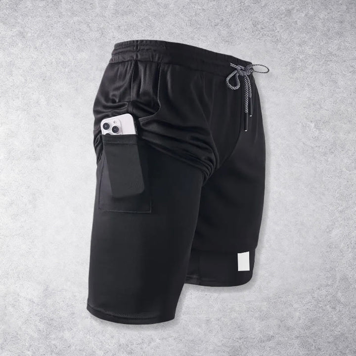 Christianartworkshop Two-Tier Layered Athletic Shorts Dual Different Cross Symbol Devotional Shorts - image 13