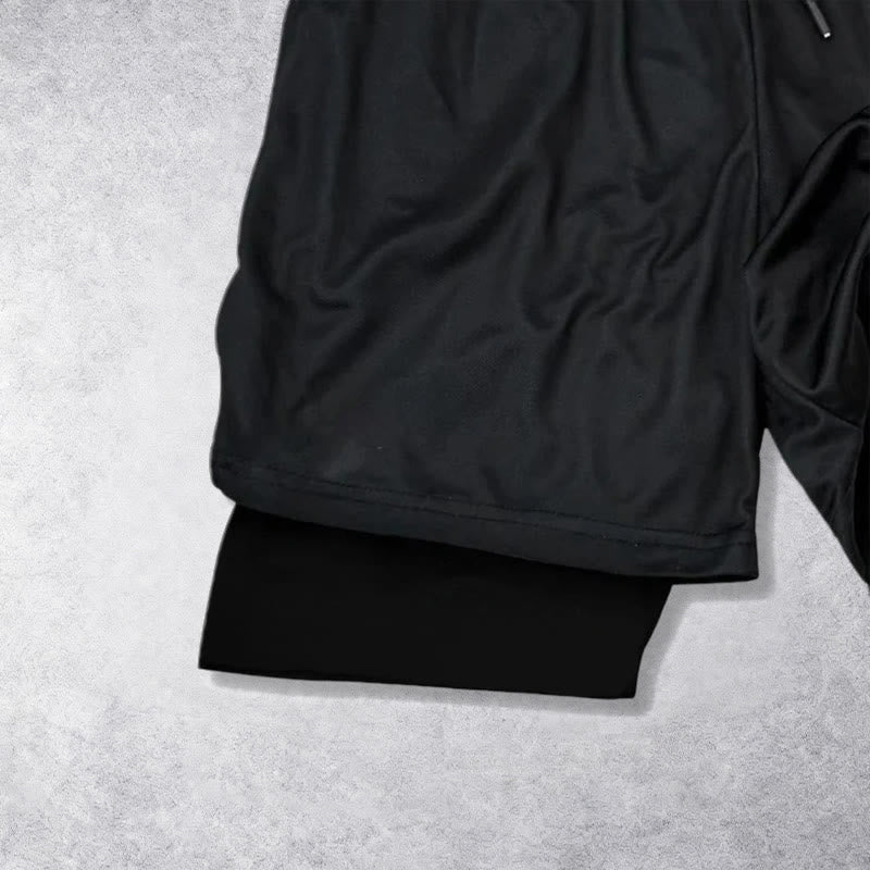 Christianartworkshop Timeless I Can Do All Things Through Christ Full Verse Dual Layer Drawstring Faith Sports Shorts - image 11