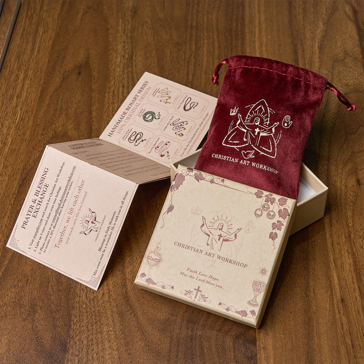 Christianartworkshop Ornate Filigree Our Lady Rosary: Emblem Of Gentle Maternal Blessing - image 6