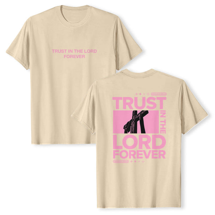 Christianartworkshop Trust In The Lord Forever T-Shirt - Beige - 2XL - image 6