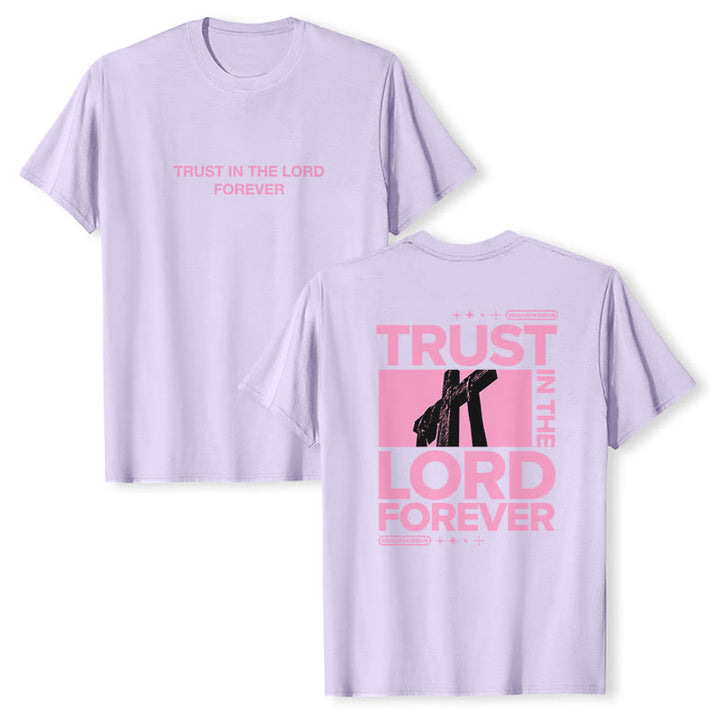 Christianartworkshop Trust In The Lord Forever T-Shirt - Purple - 2XL - image 21