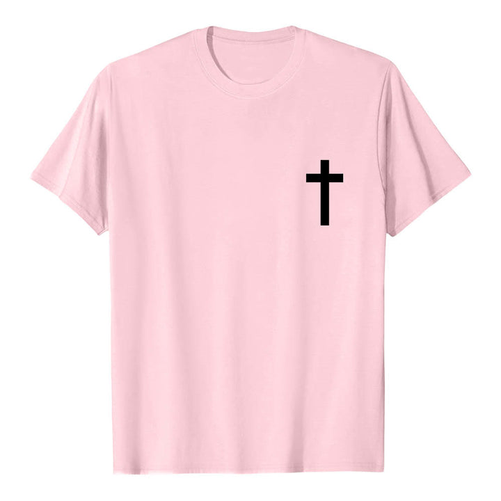 Christianartworkshop Front Cross Back Vertical Distressed JESUS The Way The Truth The Life Premium Short Sleeve T-Shirt - image 25