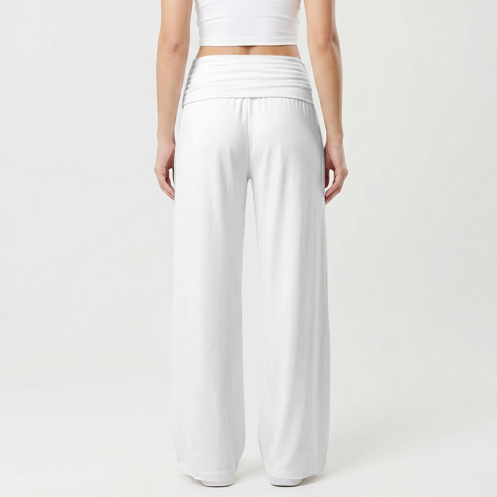 Christianartworkshop I Am A Child Of God Rough Brush Block Letter Front Thigh Print Wide Leg Pants - image 8