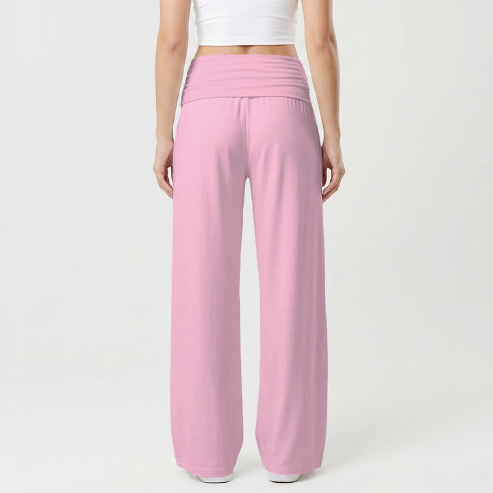 Christianartworkshop Heart Outline Faith Cursive Three Vertical Nail Cross Print Wide Leg Pants - image 5