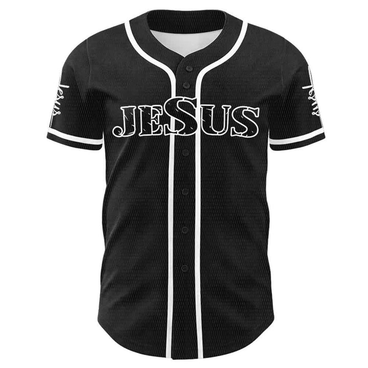 Christianartworkshop Jesus Saves Faith Statement Unisex Custom Baseball Jersey - image 5