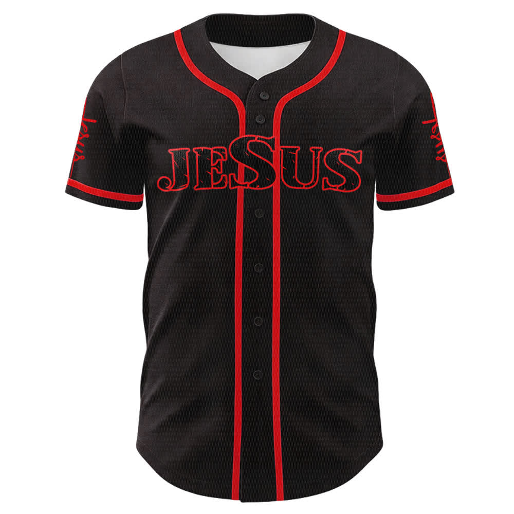Christianartworkshop Jesus Saves Faith Statement Unisex Custom Baseball Jersey - image 8