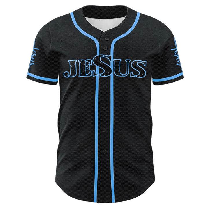 Christianartworkshop Jesus Saves Faith Statement Unisex Custom Baseball Jersey - image 2