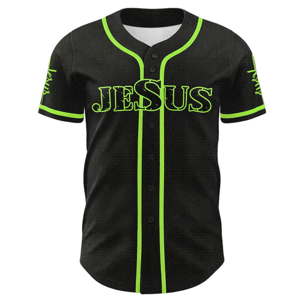 Christianartworkshop Jesus Saves Faith Statement Unisex Custom Baseball Jersey - image 20