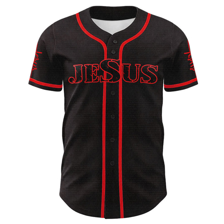 Christianartworkshop Jesus Is My Everything Faith Unisex Baseball Jersey - image 5