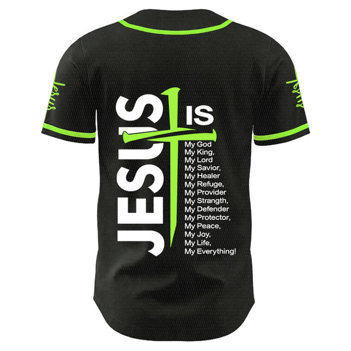 Christianartworkshop Jesus Is My Everything Faith Unisex Baseball Jersey - image 19