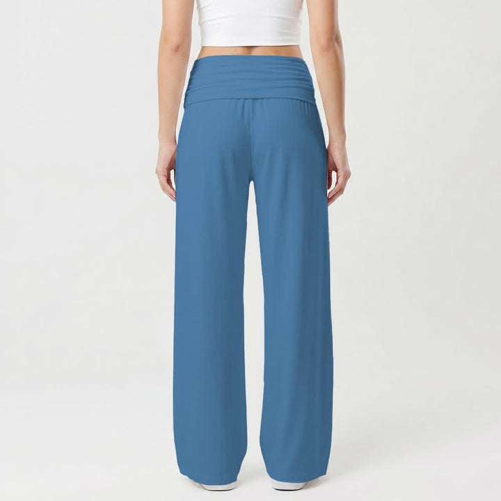 Christianartworkshop Can't Do & Can Do Faith Cartoon Letter Art Casual Faith Women’s Wide Leg Pants - image 5