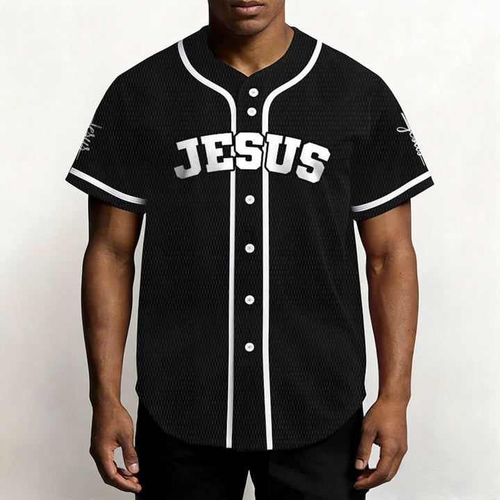 Christianartworkshop Classic Jesus Personalized Sportswear Unisex Custom Baseball Jersey - image 4