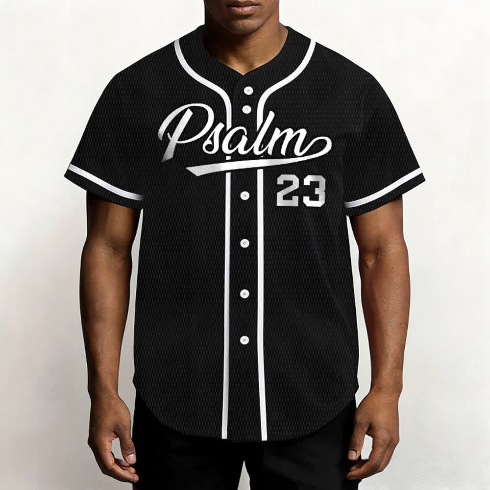 Christianartworkshop Retro Sport Style Psalm 23 Unisex Baseball Jersey - image 17