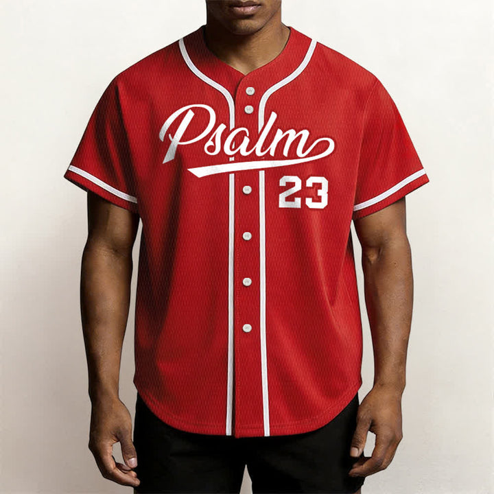 Christianartworkshop Retro Sport Style Psalm 23 Unisex Baseball Jersey - image 26