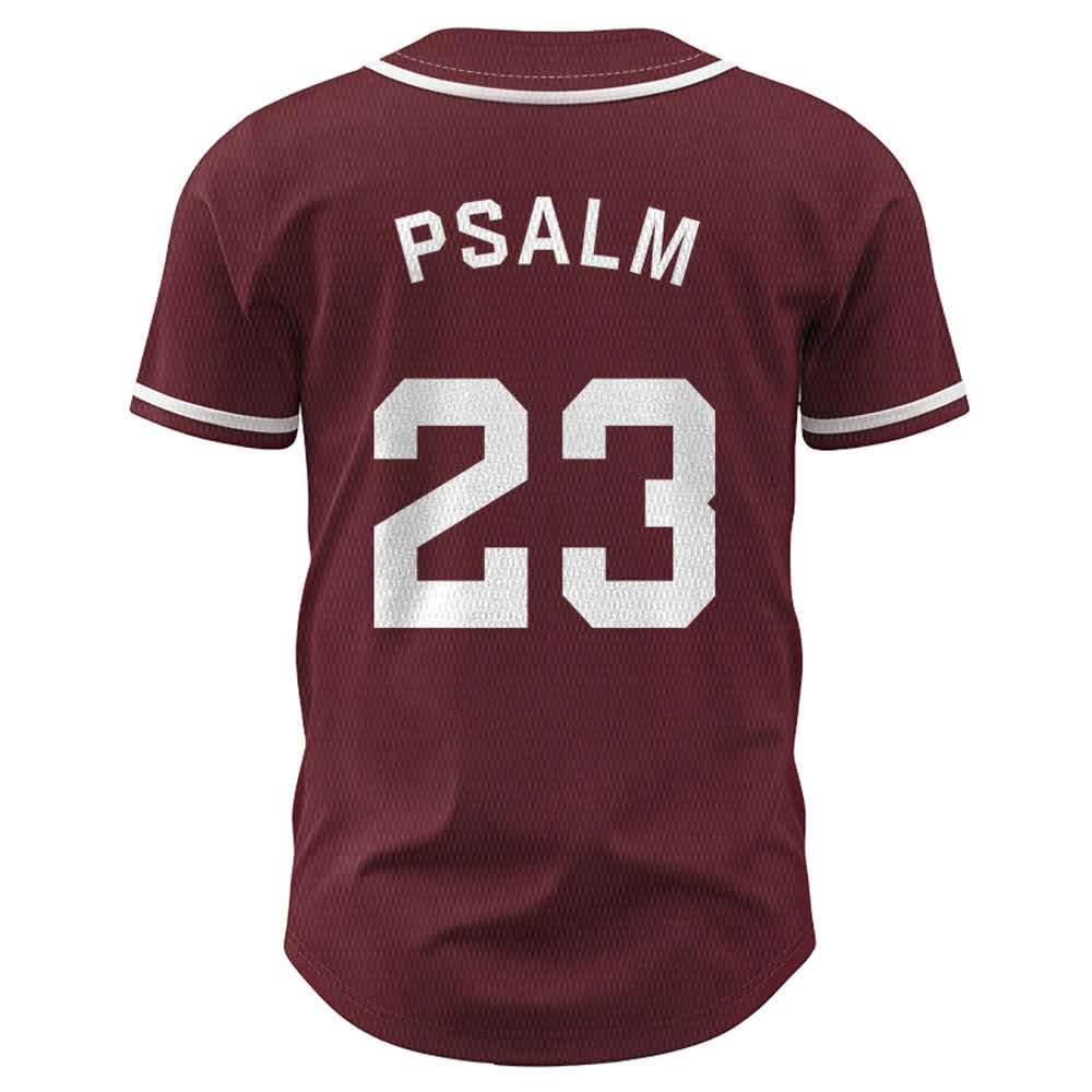 Christianartworkshop Retro Sport Style Psalm 23 Unisex Baseball Jersey - image 30