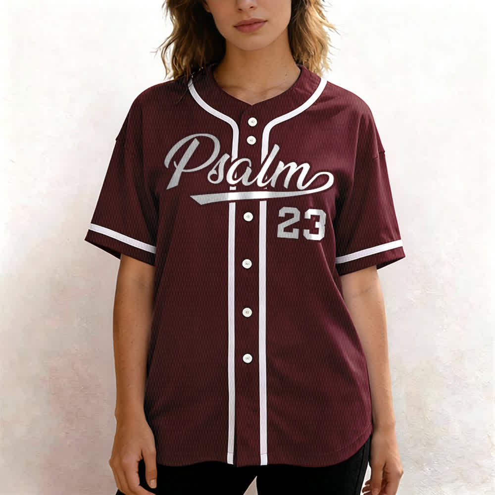 Christianartworkshop Retro Sport Style Psalm 23 Unisex Baseball Jersey - image 31