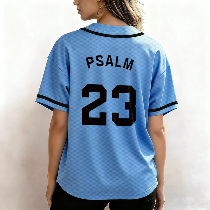 Christianartworkshop Retro Sport Style Psalm 23 Unisex Baseball Jersey - image 41