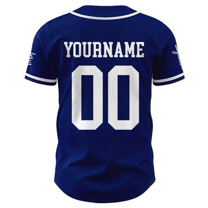 Christianartworkshop Bold Team Jesus Custom Name Number Unisex Custom Baseball Jersey - image 3