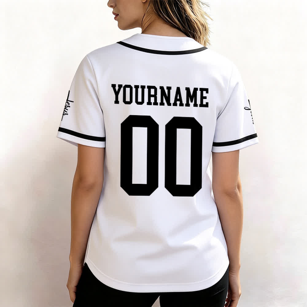 Christianartworkshop Bold Team Jesus Custom Name Number Unisex Custom Baseball Jersey - image 12