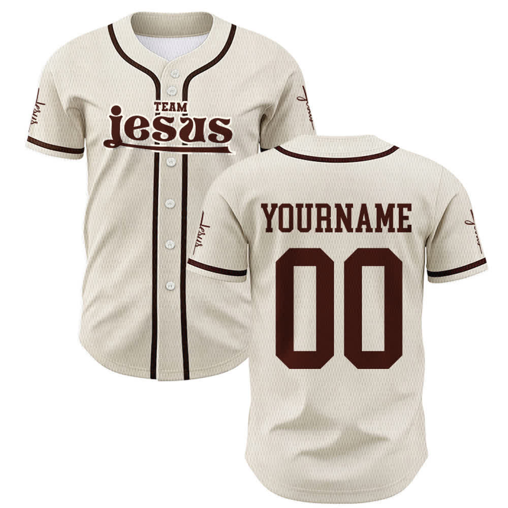 Christianartworkshop Bold Team Jesus Custom Name Number Unisex Custom Baseball Jersey - image 51