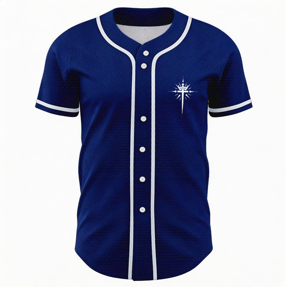 Christianartworkshop Jesus Is King Angel Wings Cross Faith Statement Custom Baseball Jersey - image 9