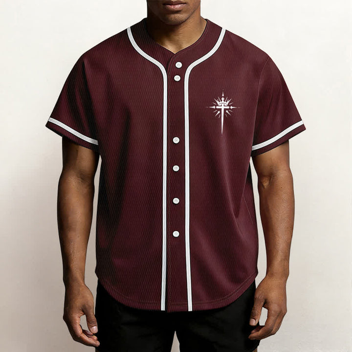 Christianartworkshop Jesus Is King Angel Wings Cross Faith Statement Custom Baseball Jersey - image 41