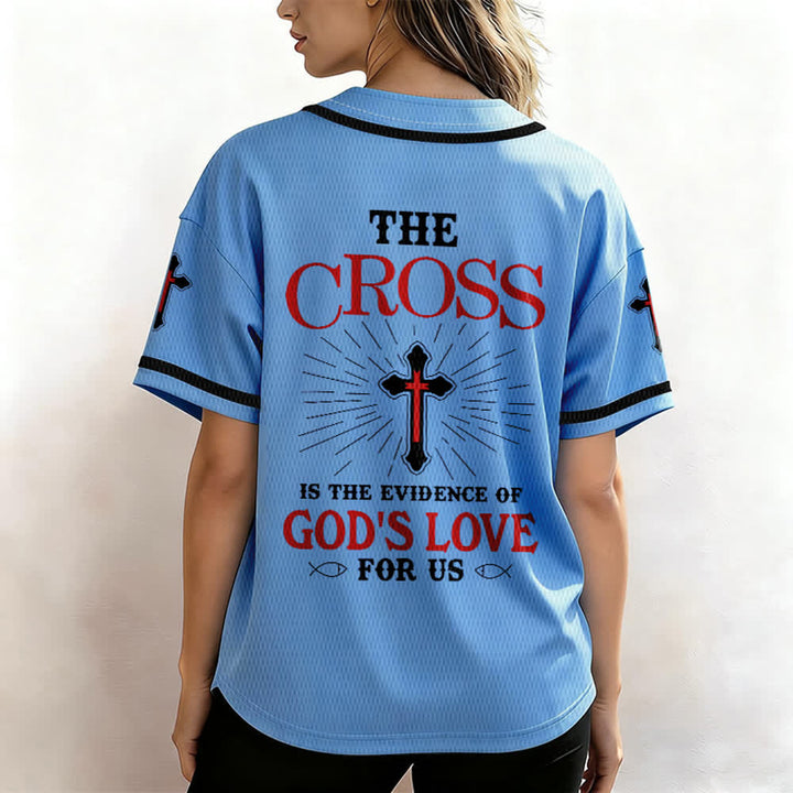 Christianartworkshop The Cross Is The Evidence Of God's Love Unisex Baseball Jersey - image 33