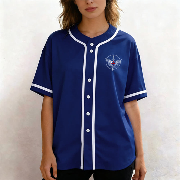 Christianartworkshop St.Michael Archangel Defend Us Unisex Baseball Jersey - image 39