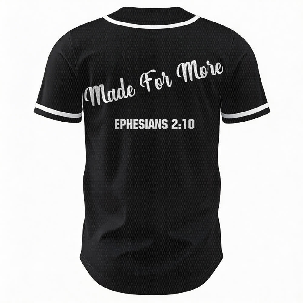 Christianartworkshop Made For More Ephesians 2:10 Unisex Baseball Jersey - image 15
