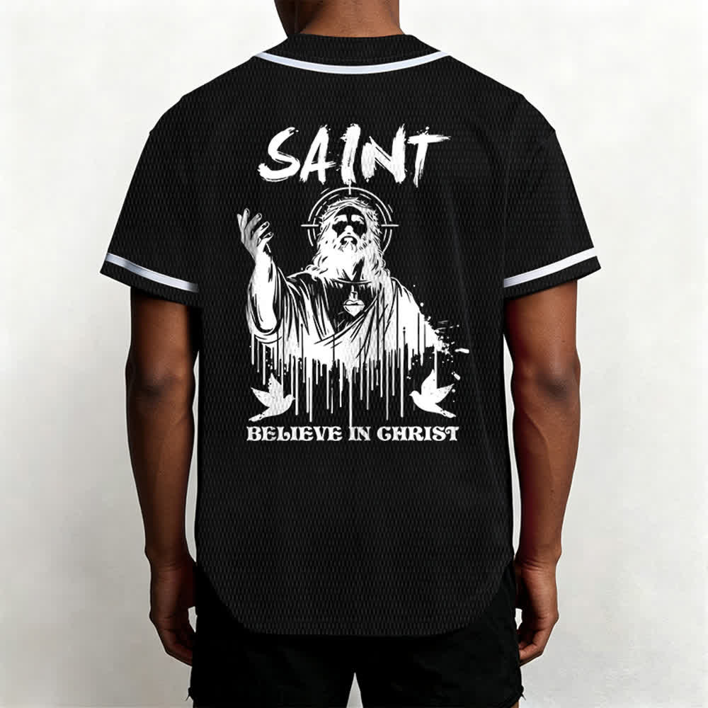 Christianartworkshop Saint Believe In Christ Unisex Baseball Jersey - image 12