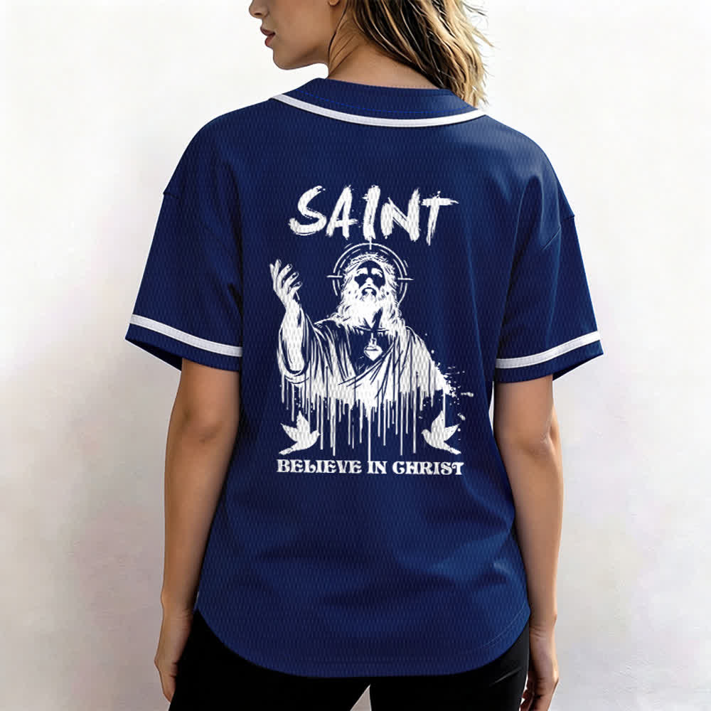 Christianartworkshop Saint Believe In Christ Unisex Baseball Jersey - image 38