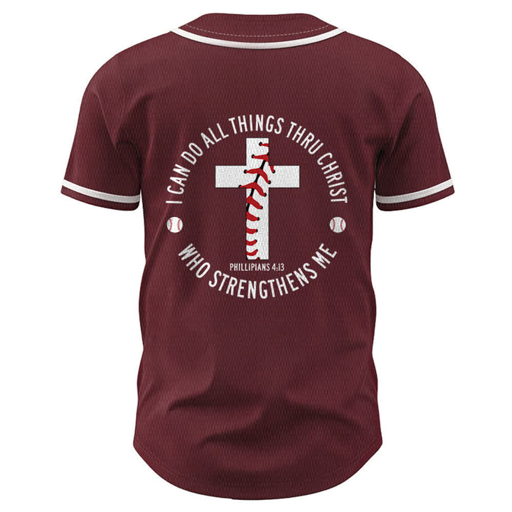 Christianartworkshop Philippians 4:13 I Can Do All Things Unisex Baseball Jersey - image 29