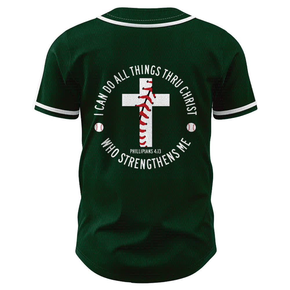 Christianartworkshop Philippians 4:13 I Can Do All Things Unisex Baseball Jersey - image 50