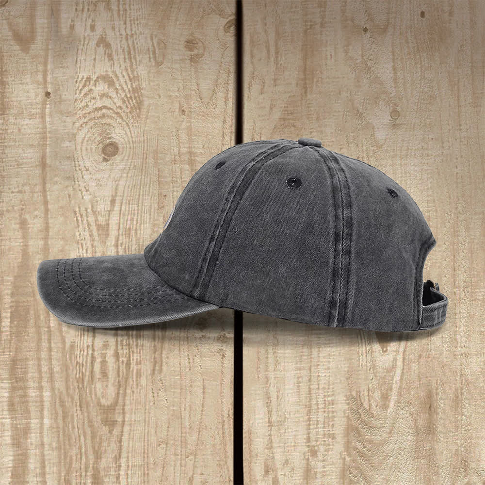 Christianartworkshop Faith Cross Cursive Letter Embroidered Classic Casual Hat - image 1