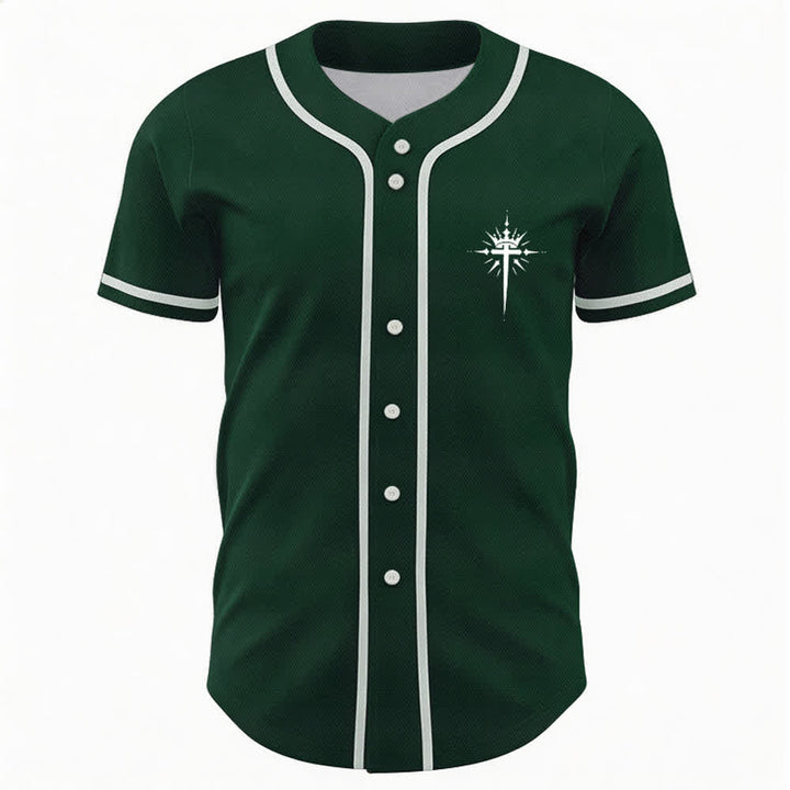 Christianartworkshop Jesus Is King Angel Wings Cross Faith Statement Custom Baseball Jersey - image 51