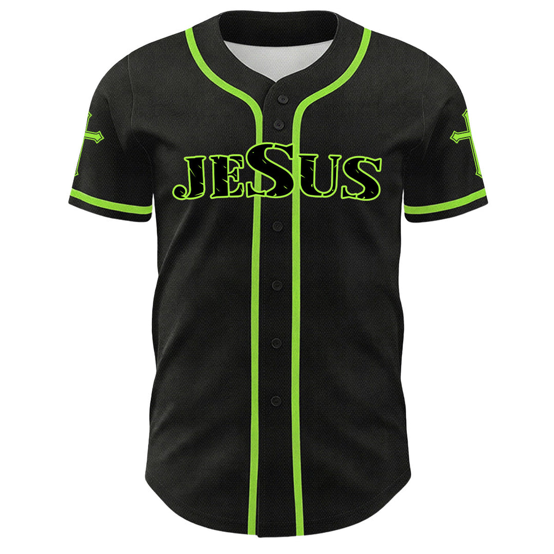 Christianartworkshop Lion Of Judah Jesus Cross Graphic Unisex Baseball Jersey - image 20