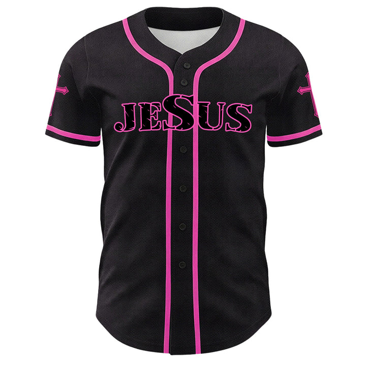 Christianartworkshop Jesus Virgin Mary Crucifix Cross Christian Unisex Baseball Jersey - image 5